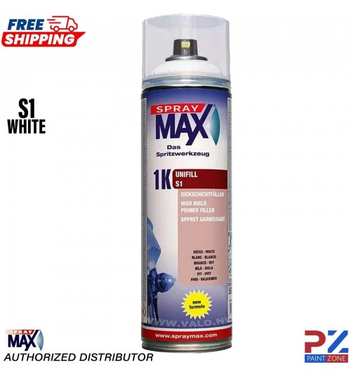 SPRAYMAX 680420 1K UNIFILL PRIMER AEROSOL 500ML - S1 WHITE
